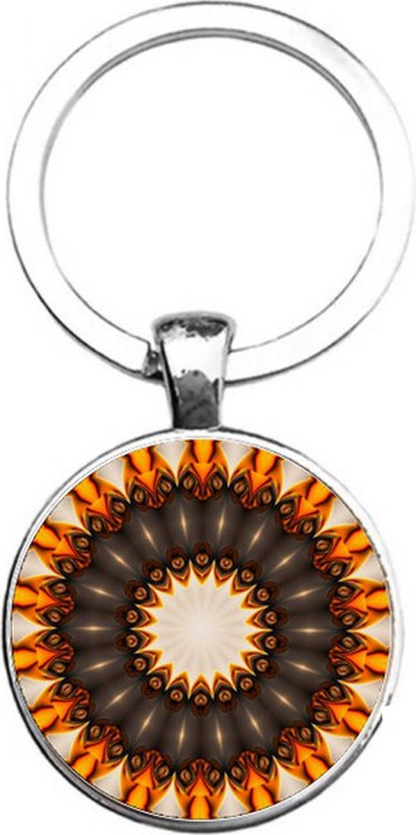 Sleutelhanger Glas - Mandala