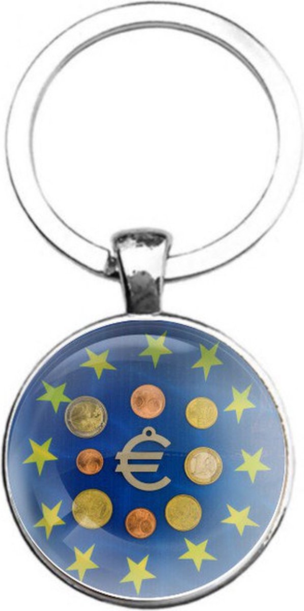 Sleutelhanger Glas - Euro