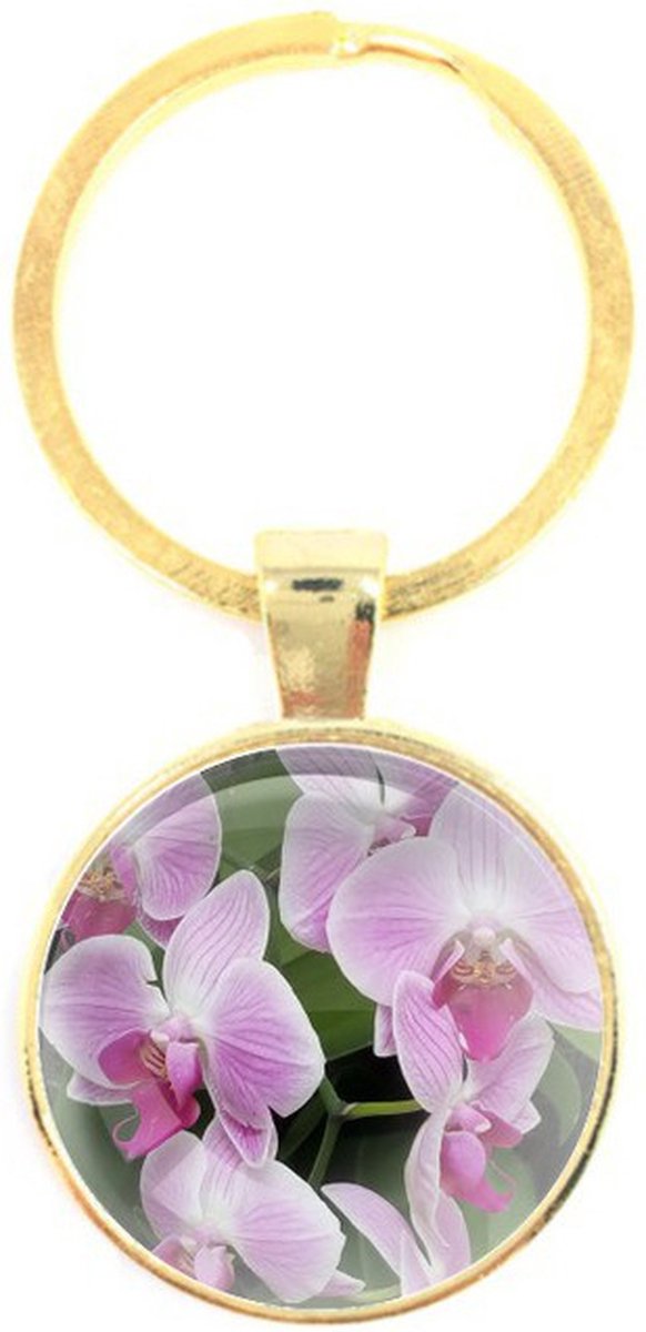 Sleutelhanger Glas - Bloem