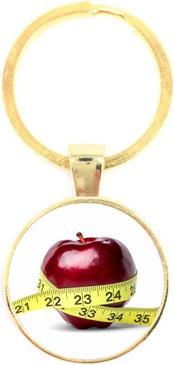 Sleutelhanger Glas - Appel