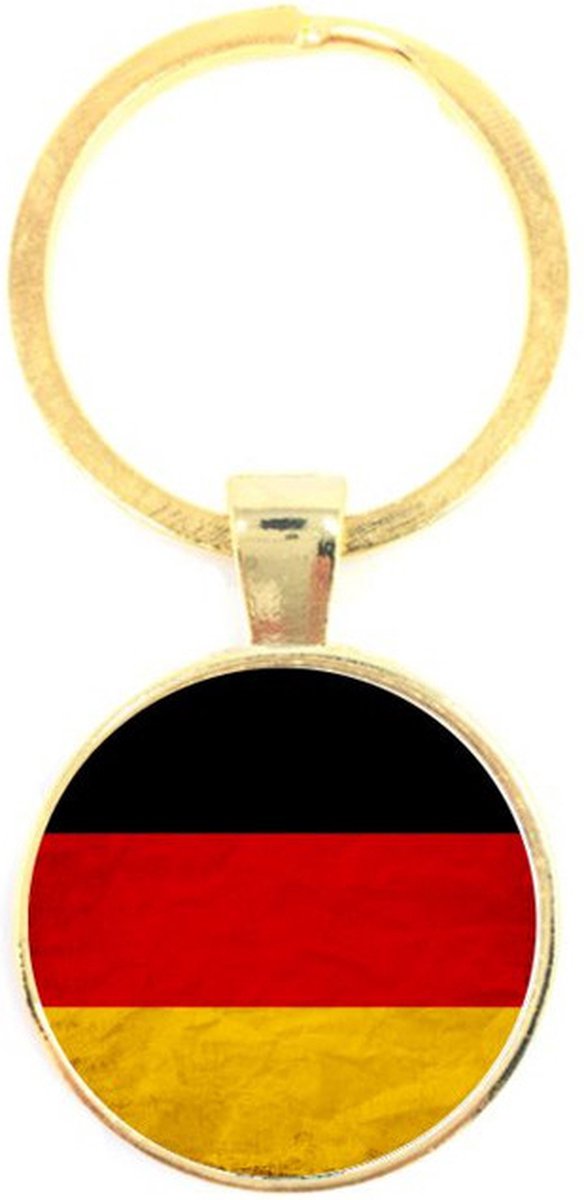 Sleutelhanger Glas - Vlag Duitsland