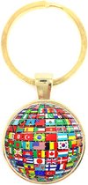 Porte-clés en Glas - Drapeaux
