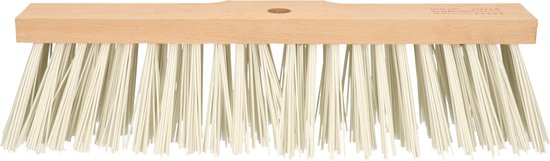 Sorex Straatbezem/buitenbezem kop - synthetisch - wit - 50 cm - harde bezem van Sorex — afbeelding 2
