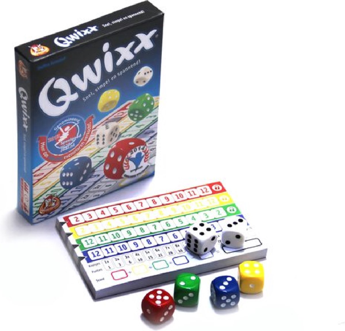White Goblin Games - Qwixx - Dobbelspel - 2 tot 5 spelers - Voor de hele familie - Gezelschapsspel - Klein cadeautje — afbeelding 13