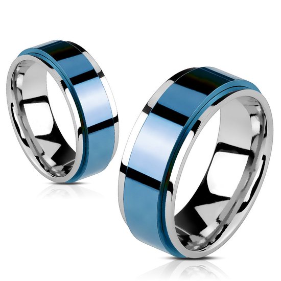Bague femme bleu sale
