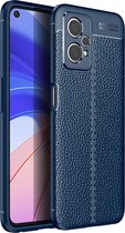 Mobigear Hoesje geschikt voor Realme 9 Pro Telefoonhoesje Flexibel TPU | Mobigear Luxury Backcover | 9 Pro Case | Back Cover - Blauw