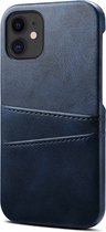 Mobiq - Leather Snap On Wallet iPhone 14 Pro Hoesje - blauw