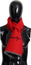 Rood Zwart Wollen Unisex Winter Warme Sjaal Wrap Shawl