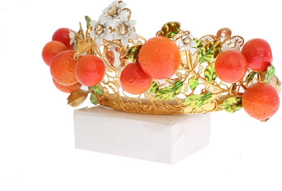 Crystal Sicilie Oranje Hoofd Tiara Kroon