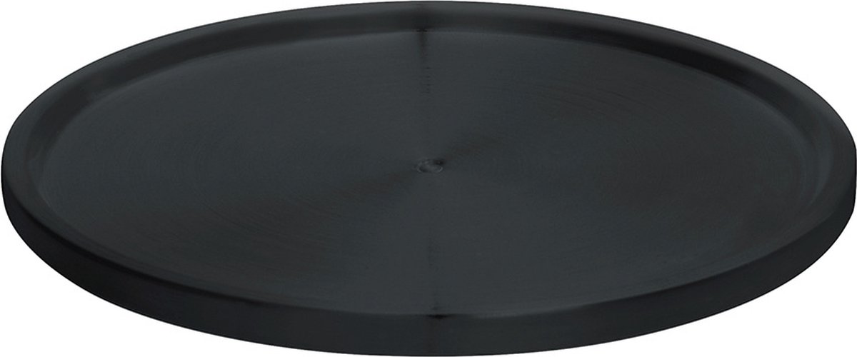 Wenko Metalen draaiplateau zwart - Plat model (Ø 26,5 x 2 cm)