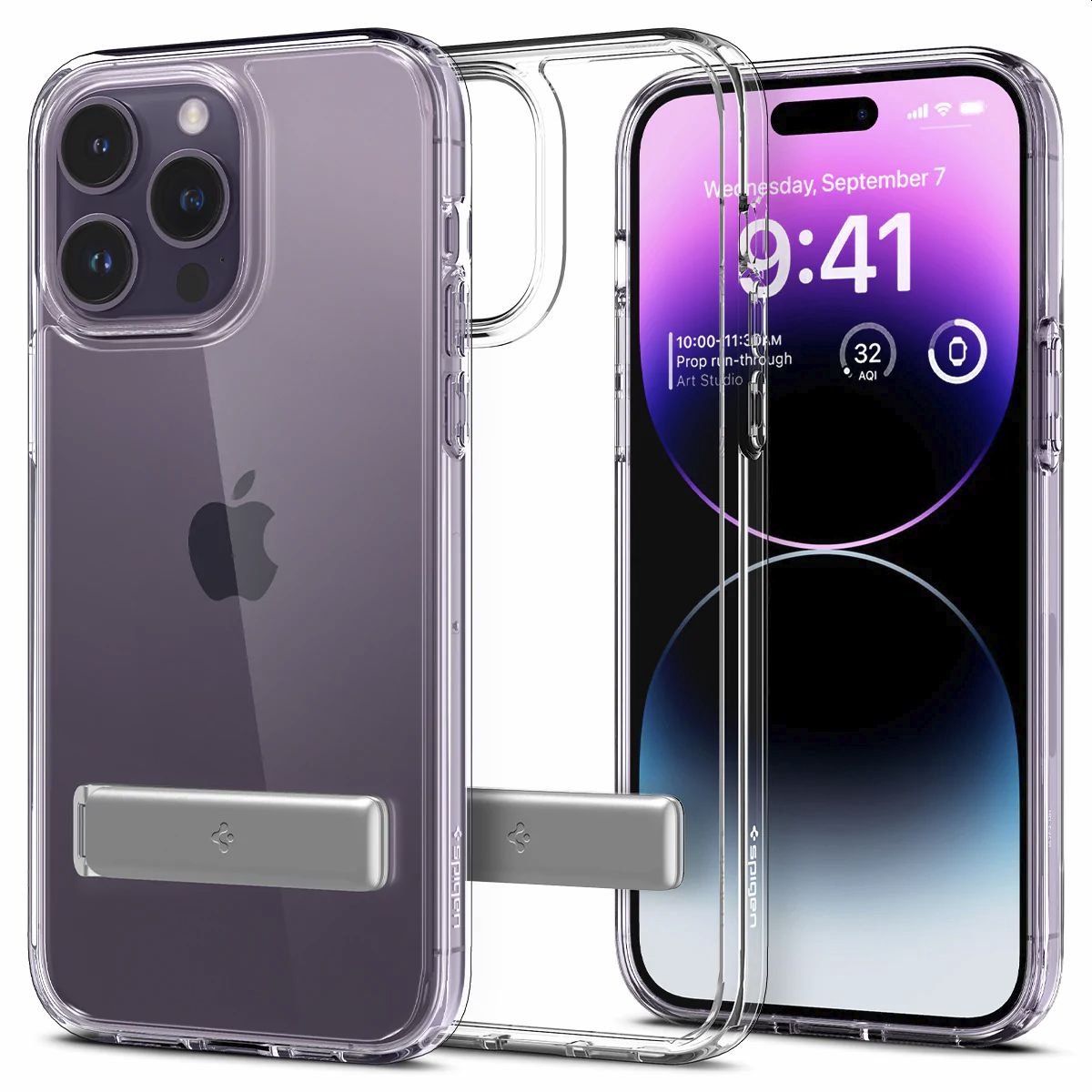 Spigen Ultra Hybrid Case S hoesje voor iPhone 14 Pro Max - transparant