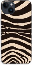 Case Company® - Hoesje geschikt voor iPhone 14 Plus hoesje - Arizona Zebra - Soft Cover Telefoonhoesje - Bescherming aan alle Kanten en Schermrand