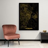 Poster Plattegrond Nijmegen - Papier - 61x91 cm  | Wanddecoratie - Interieur - Art - Wonen - Schilderij - Kunst