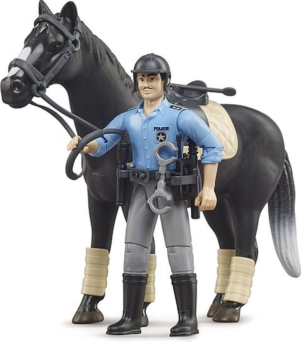 BRUDER Policier avec cheval,BRU62507 échelle1/16,BRUDER 