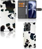 Mobiel Book Case OnePlus Nord 2T GSM Hoesje Koeienvlekken