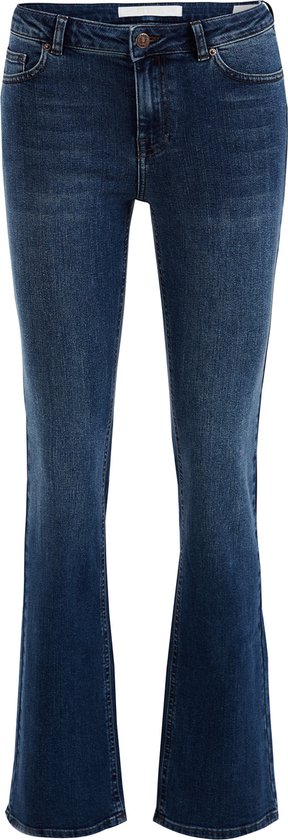 WE Fashion Dames mid waist bootcut jeans met stretch