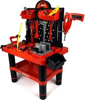 Etabli enfant - outils speelgoed - 57x32x68cm - rouge noir