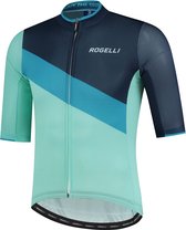 Rogelli Kai Fietsshirt - Korte Mouwen - Heren - Turquoise, Blauw - Maat L