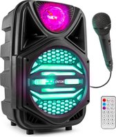 Karaoke set - Fenton FP8JB - Bluetooth karaoke set met microfoon - 100W - Party speaker - Accu