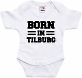 Born in Tilburg tekst baby rompertje wit jongens en meisjes - Kraamcadeau - Tilburg geboren cadeau 68