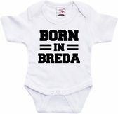 Born in Breda tekst baby rompertje wit jongens en meisjes - Kraamcadeau - Breda geboren cadeau 92