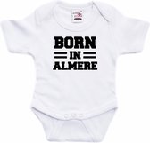 Born in Almere tekst baby rompertje wit jongens en meisjes - Kraamcadeau - Almere geboren cadeau 92