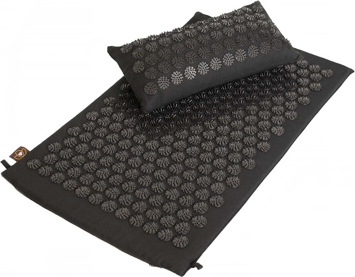 Goedkoopste Set spijkermat en spijkerkussen zwart - Lotus