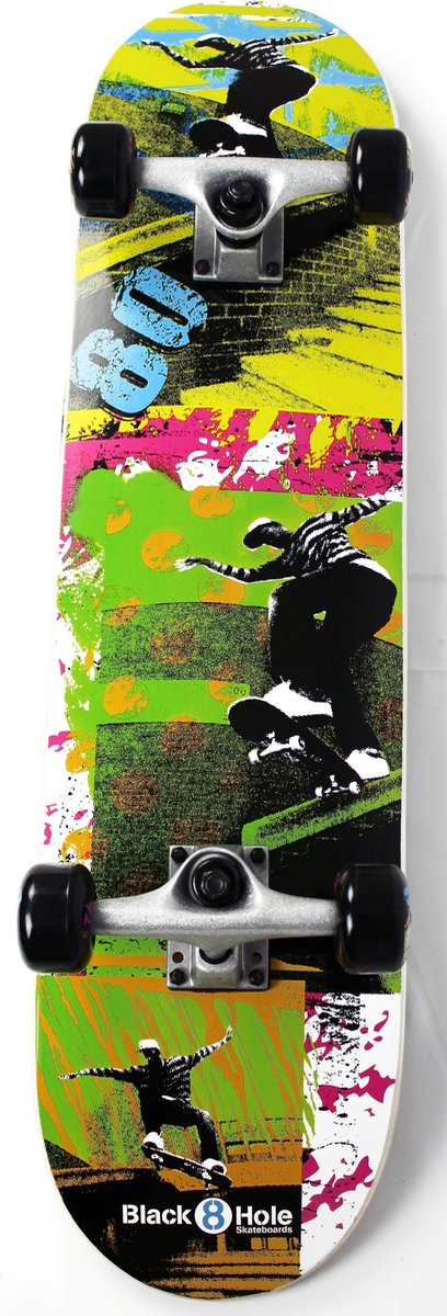 Black8Hole Skateboard--CONVERTJongens en meisjesKinderen - zwart/blauw/rood