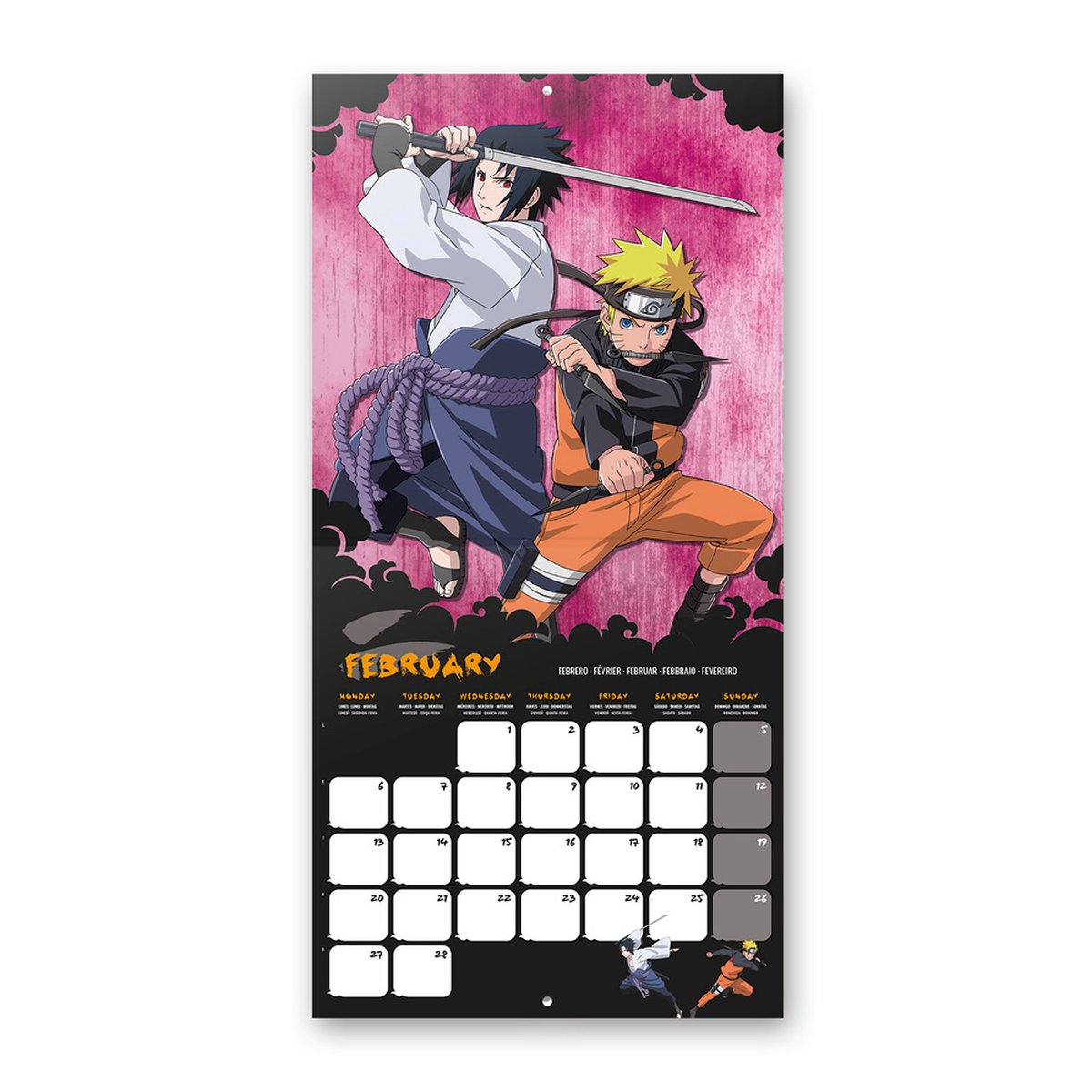 Naruto Shippuden: calendrier 2012, Loisirs, Agendas/Calendriers/Carnets