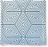 Decolenti – Blue Diamond Pattern – Sierkussenhoes – 45cm x 45cm