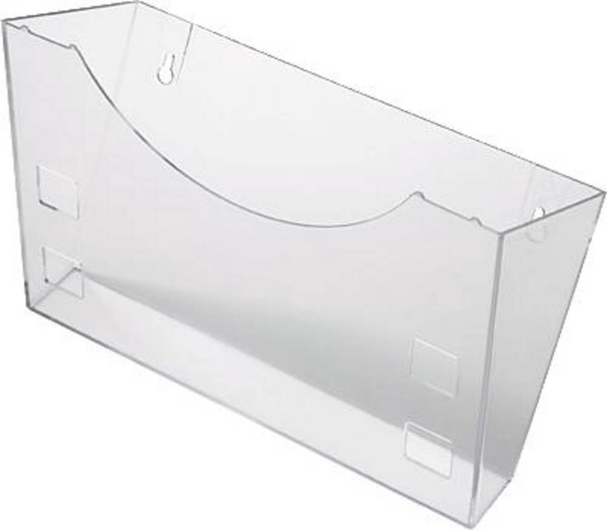 Folderhouder Helit Wand 4X A4 Zilver | Kantoorartikel | 506326 | Bruna