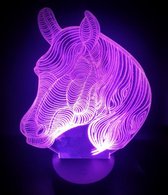 3D LED LAMP - PAARDEN HOOFD
