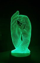 3D LED LAMP - LOVE HANDS