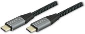 MCL MC1C99A003C1032, 2 m, USB C, USB C, USB 3.2 Gen 2 (3.1 Gen 2), 10000 Mbit/s, Zwart