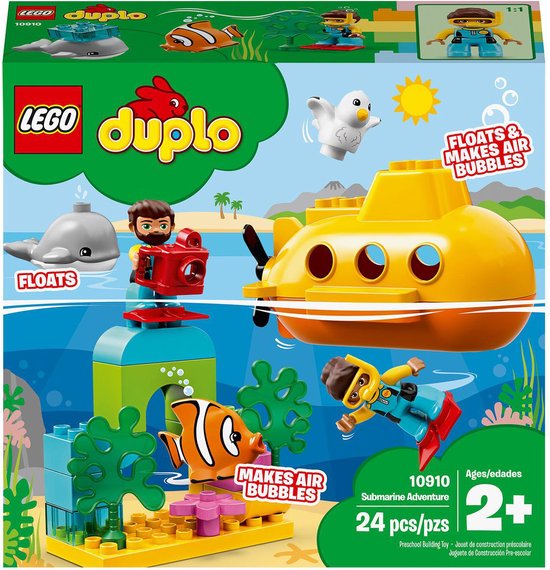 zweep waarom omringen LEGO DUPLO Avontuur met Onderzeeër - 10910 | bol.com