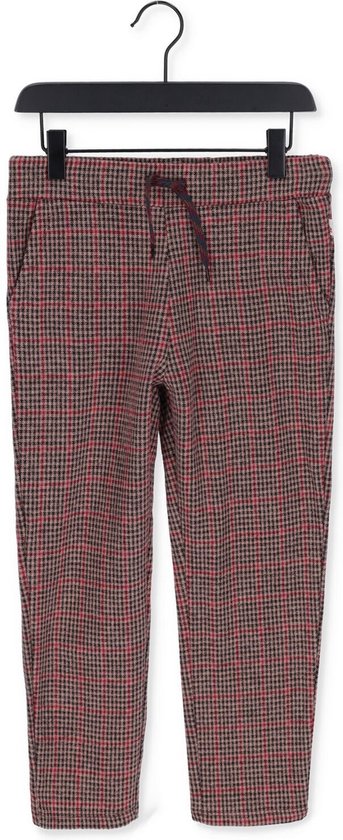 AO76 Oliver Check Pants Jongens - trainingsbroek - Bruin - Maat 128