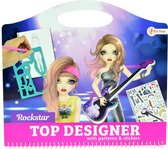 Toi-toys livre de coloriage Rock Stars avec des autocollants