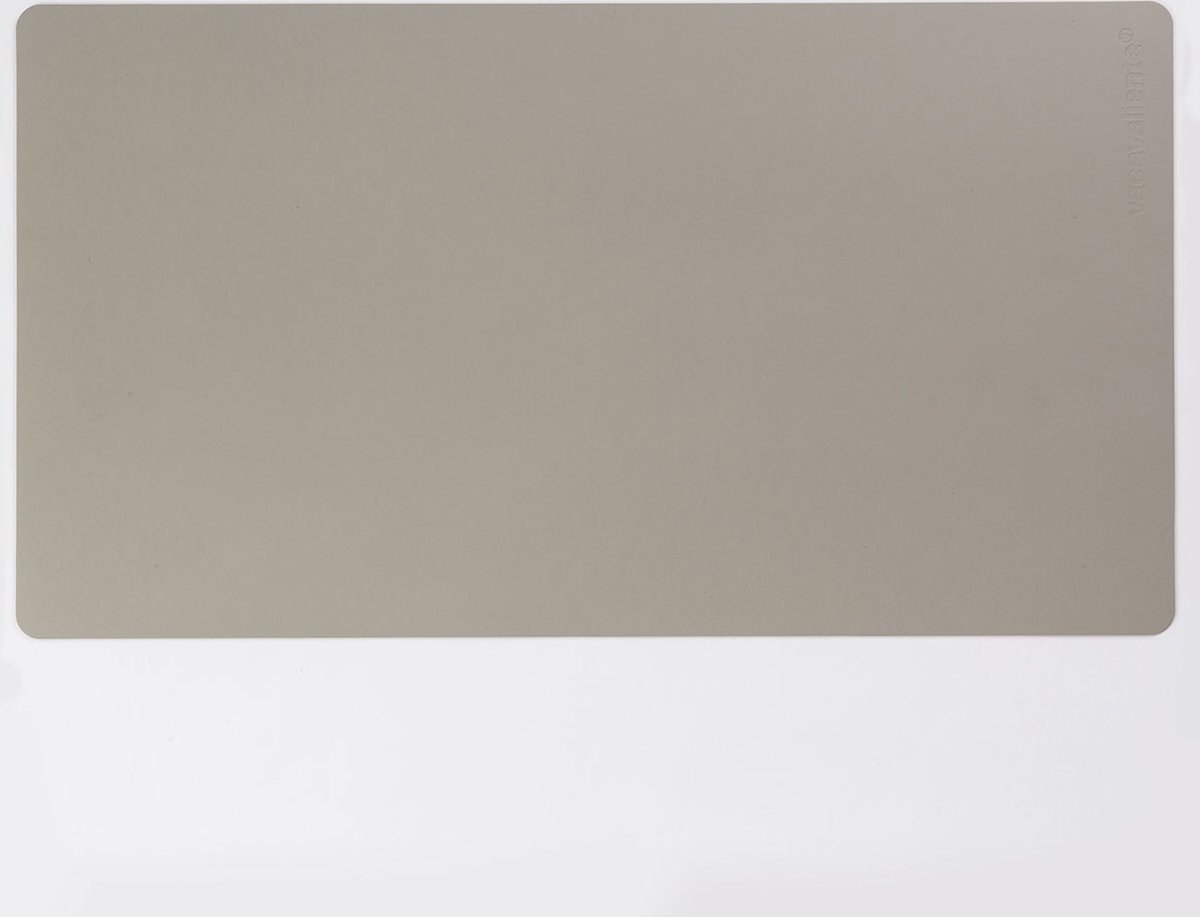 Vacavaliente Ruca Bureau-onderlegger 39 x 65 cm Gerecycled Leer Grijs