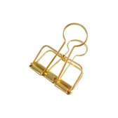 Binder clips gold M (4 st), per 4 doosjes