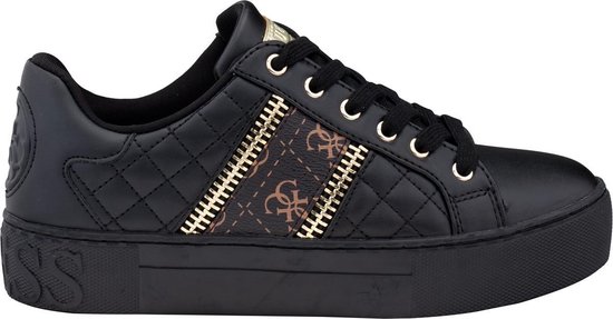 Guess Mayby Dames Sneakers - Maat 37 - Zwart | bol.com