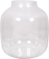 Ronde vaas helder glas 29 cm - Bolvormige bloemenvazen van glas