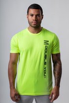M Double You - T-Shirt Dry Fit (XS - Geel) - Sport Shirt Heren