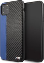 iPhone 11 Pro Max Backcase hoesje - BMW - Effen Blauw - Kunstleer