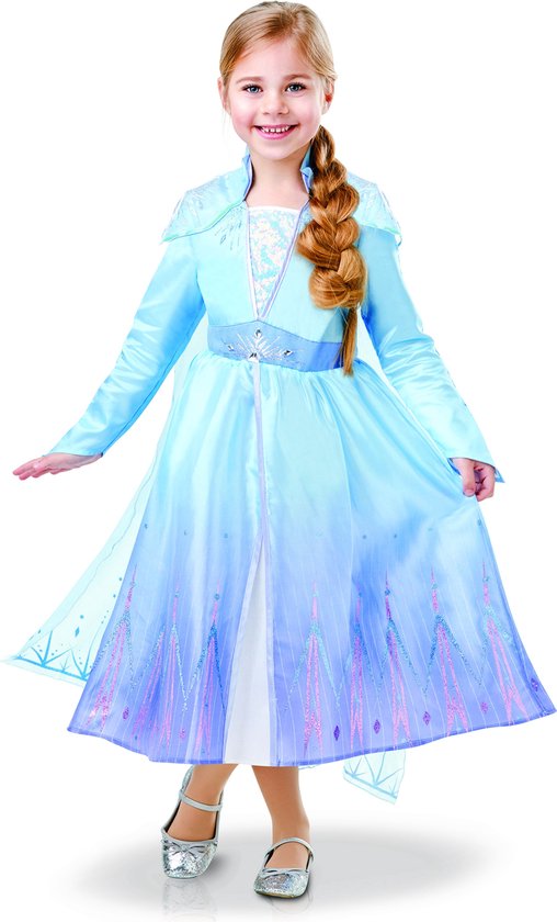 Rubie's Verkleedjurk Elsa Frozen Ii Blauw 2-delig Mt