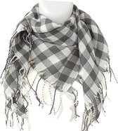 Sjaal van sjaal 90 x 100 cm; gemaakt van 100% viscose. Grauw 90 x 100 cm