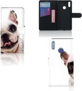 Huawei Y7 (2019) Telefoonhoesje met Pasjes Franse Bulldog