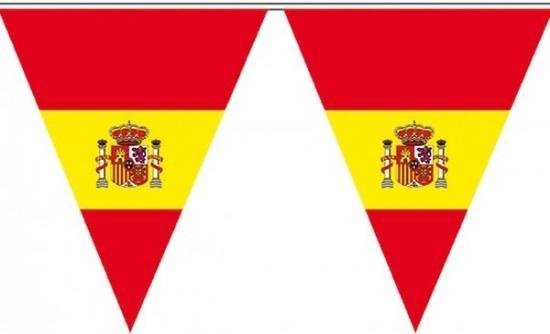 Vertrouwen rijk rit 5x Spanje supporter vlaggenlijnen 5 meter - Spaans thema - Spaanse vlag  decoratie | bol.com