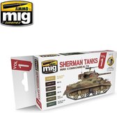 AMMO MIG 7169 Sherman Tanks Vol.1 (WWII Commonwealth) - Acryl Set Verf set