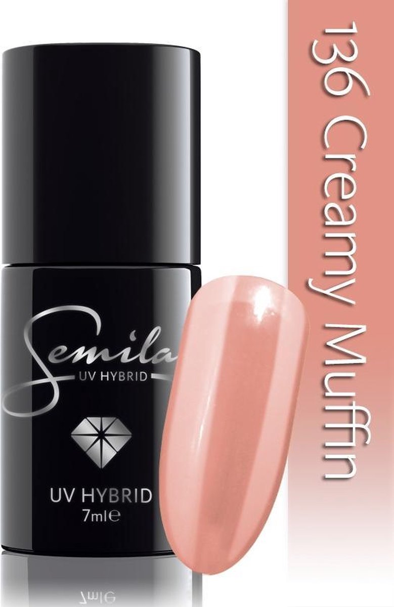 Semilac Hybride Nagellak #136 Romige Muffin - UV Nagellak - 7 ml