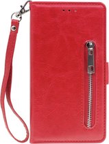 Shop4 - iPhone 11 Pro Max Hoesje - Wallet Case Vintage Rood